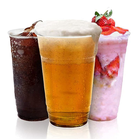 Прозрачный 12-24 унций пластиковой чашки PP PP Pet Cups с крышкой